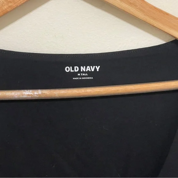 NWT Old Navy Black Long Sleeve Bodysuit, Size M TALL - Picture 3 of 7